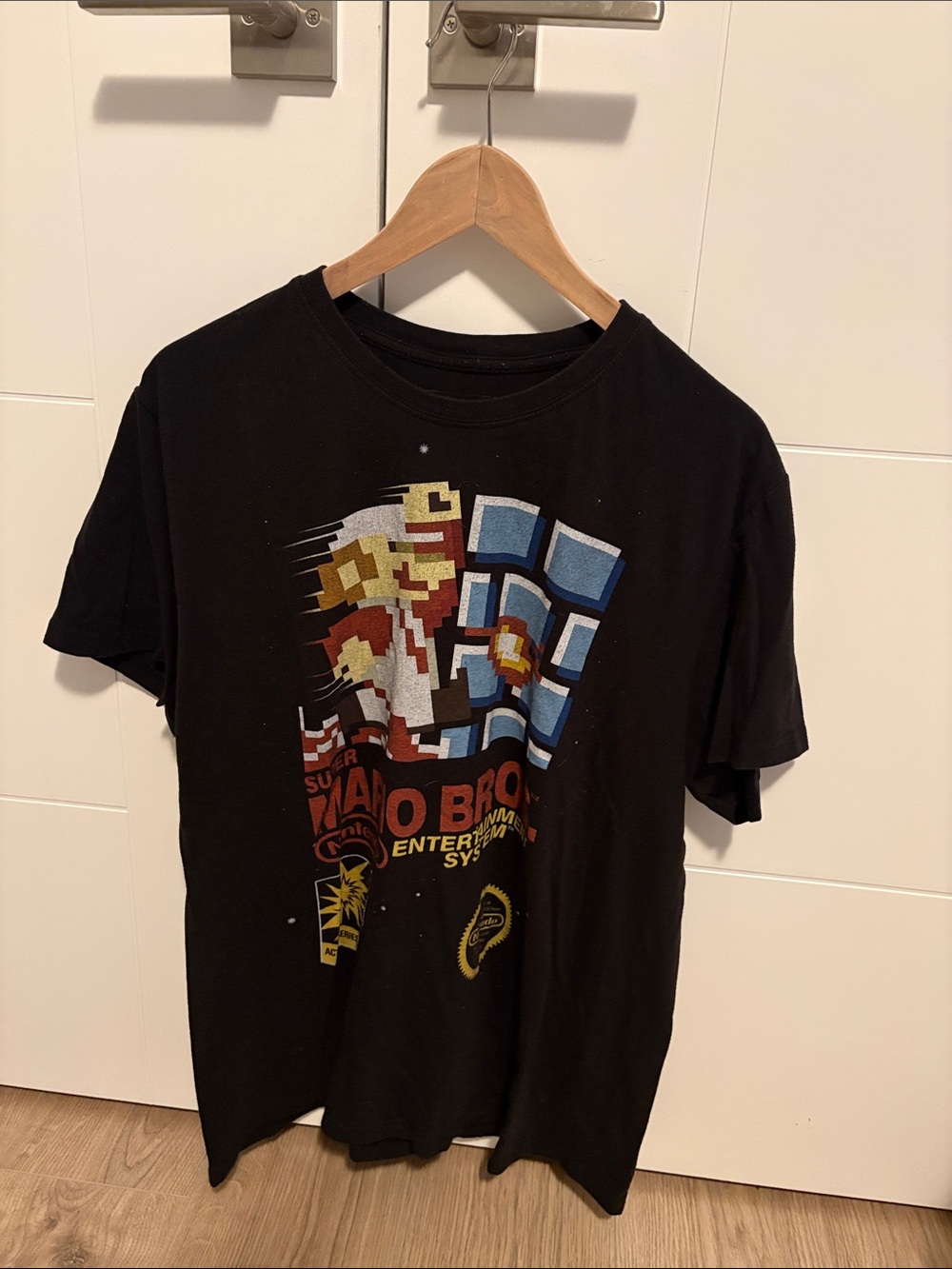 Nintendo Super Mario Bros. Black Logo Tee